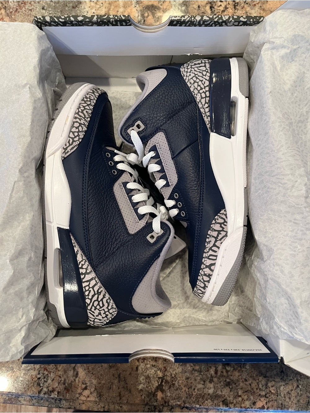 Air Jordan 3 Retro Midnight Navy/White 8.5M